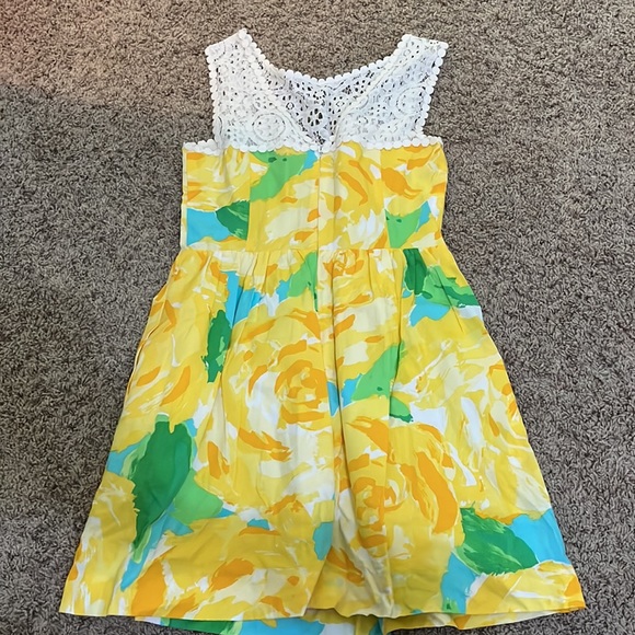 Lilly Pulitzer Sunflower Sweetheart Neckline Women’s Dress - Picture 3 of 3